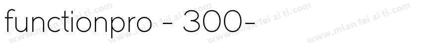 functionpro - 300字体转换